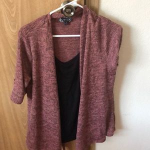 Black and purple top